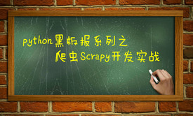 爬虫Scrapy实战开发视频课程