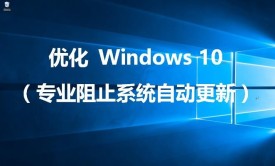 优化 Windows 10（专业阻止系统自动更新）