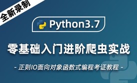 20年Python3.7零基础入门，爬虫实战正则IO面向对象函数式编程考证视频教程