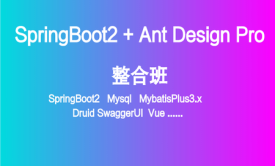 SpringBoot2+SpringSecurity+Vue+Ant Design企业中台后台实战
