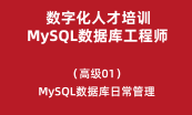数字化人才培训-MySQL数据库工程师（中级）