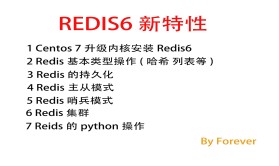 Redis6新特性 python操作redis redis主从哨兵集群持久化搭建