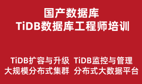 TiDB分布式数据库工程师培训实战教程（PB级大数据平台、大规模分布式集群架构）